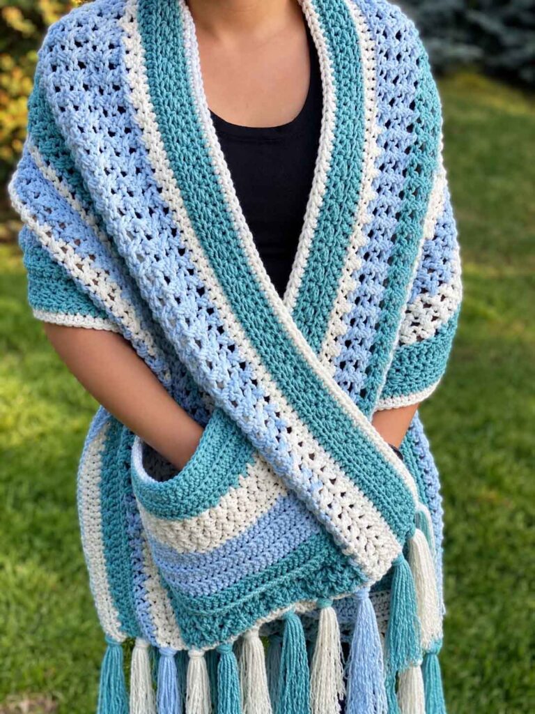 Star Sprinkled Pocket Shawl