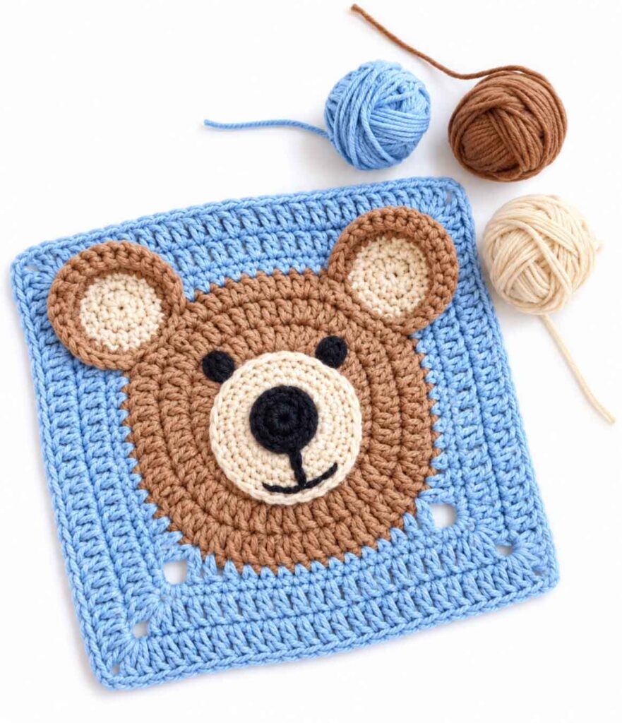 Teddy Bear Granny Square