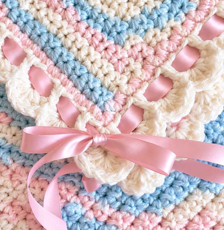 Tiramisu Blanket free crochet baby blanket pattern