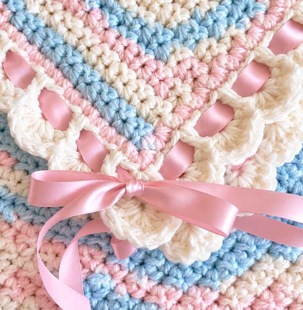 Tiramisu Blanket free crochet baby blanket pattern