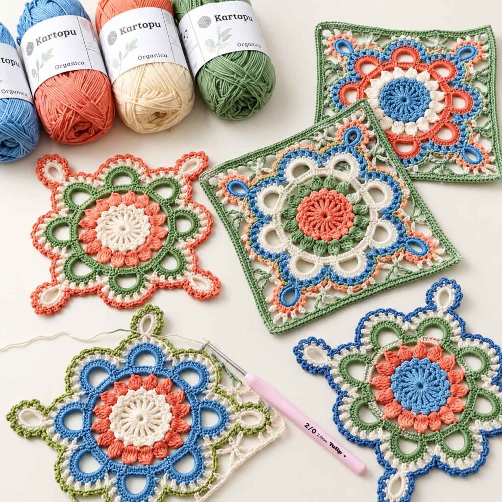 Turkish Crochet Square Pattern