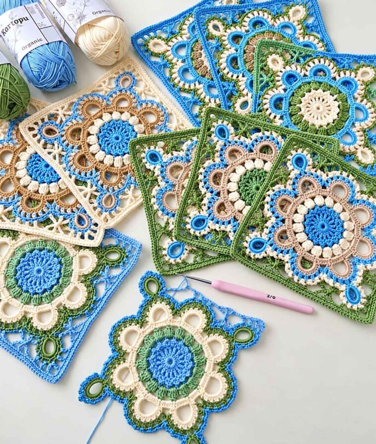 Turkish Crochet Square Pattern