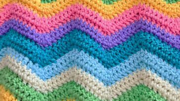 Rainbow Ripples Baby Blanket