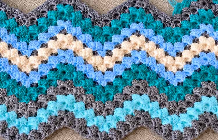 Vintage Rippling Blocks Pattern