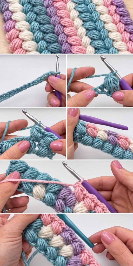Zig Zag Puff Stitch