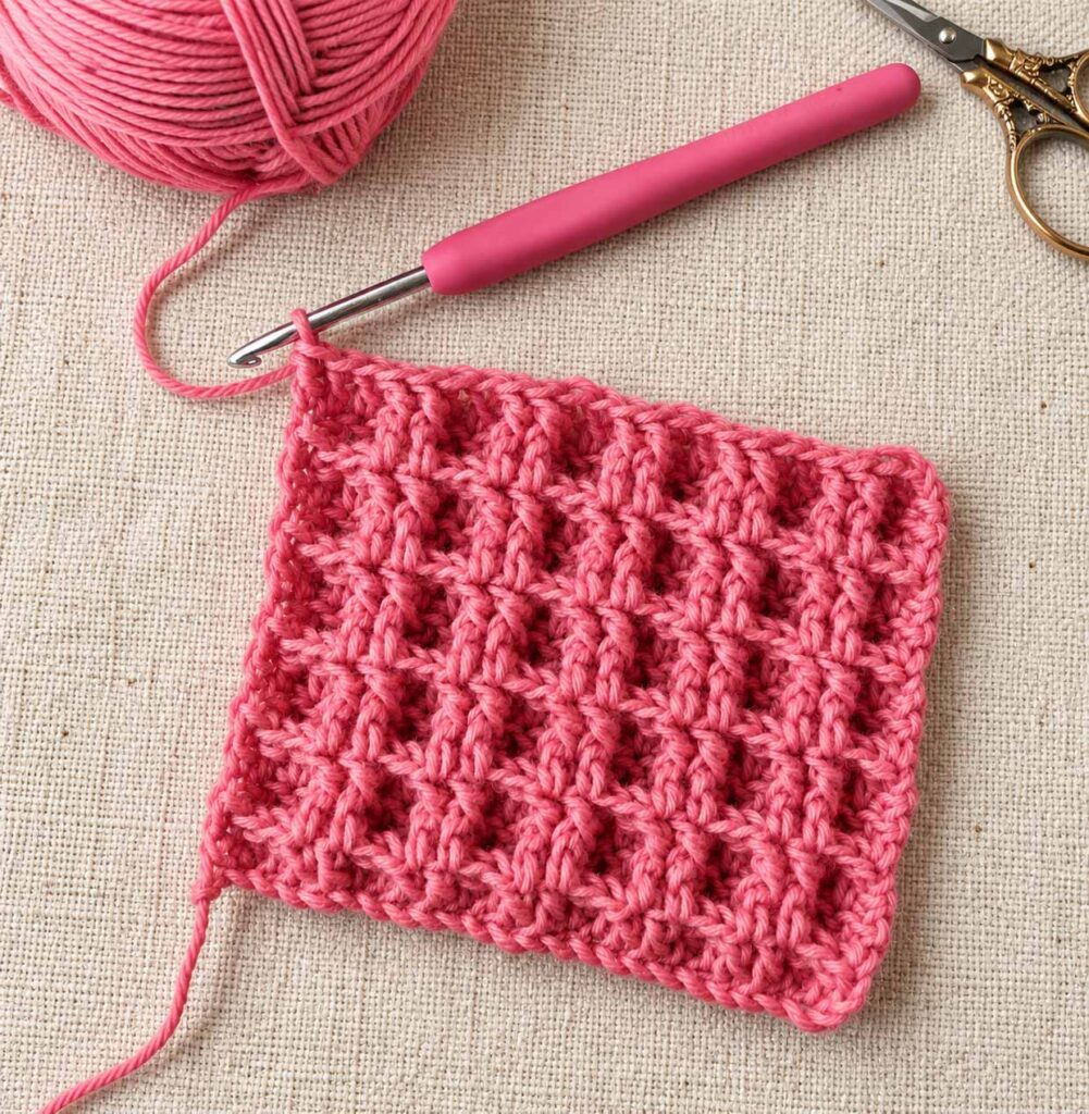 Double Waffle Crochet Stitch