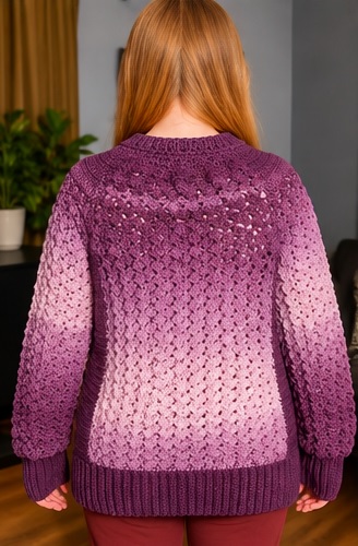 crochet textured sweater pattern