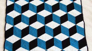 3D Illusion Crochet Blanket Pattern