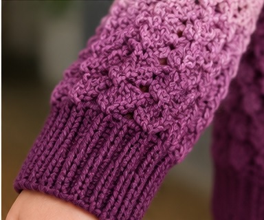 crochet textured sweater pattern