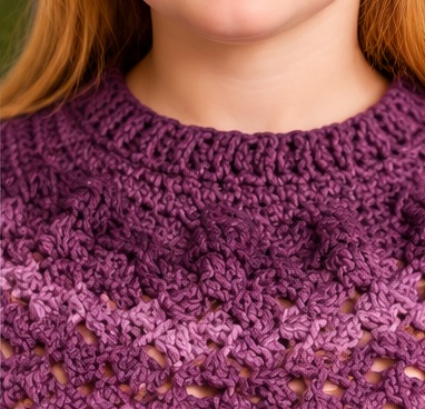 crochet textured sweater pattern