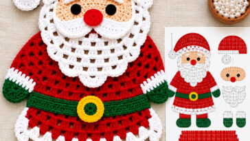 Crochet Santa Claus Rug Pattern