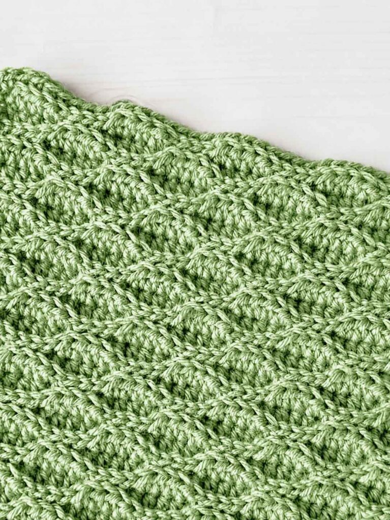 Almond Ridges Stitch crochet pattern