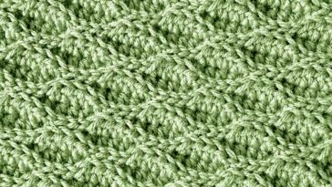Almond Ridges Stitch crochet pattern