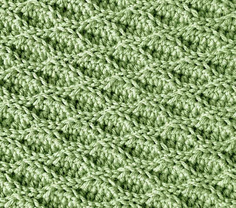 Almond Ridges Stitch crochet pattern