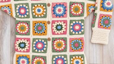 Crochet Coatigan in Grannies Pattern