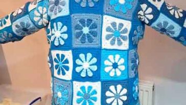Crochet Granny Square Cardigan Pattern