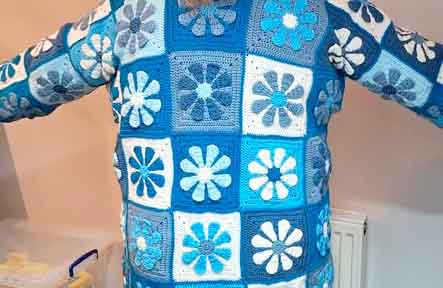 Crochet Granny Square Cardigan Pattern