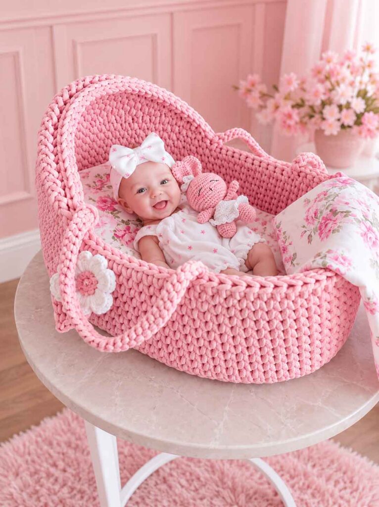 Crochet Moses Basket Pattern