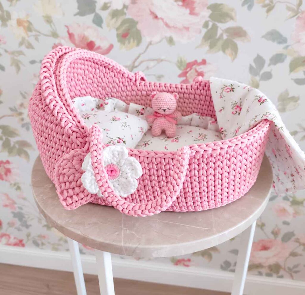 Crochet Moses Basket Pattern