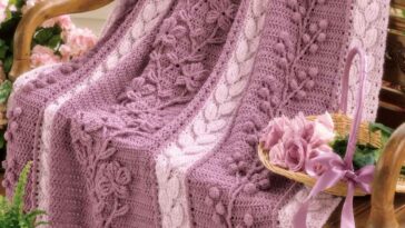 Floral Cascade Crochet Afghan Pattern