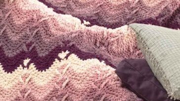 Mountain Forests Afghan Crochet Pattern