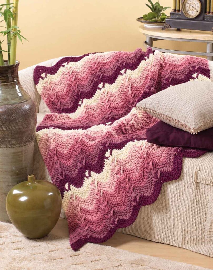 Mountain Forests Afghan Crochet Pattern