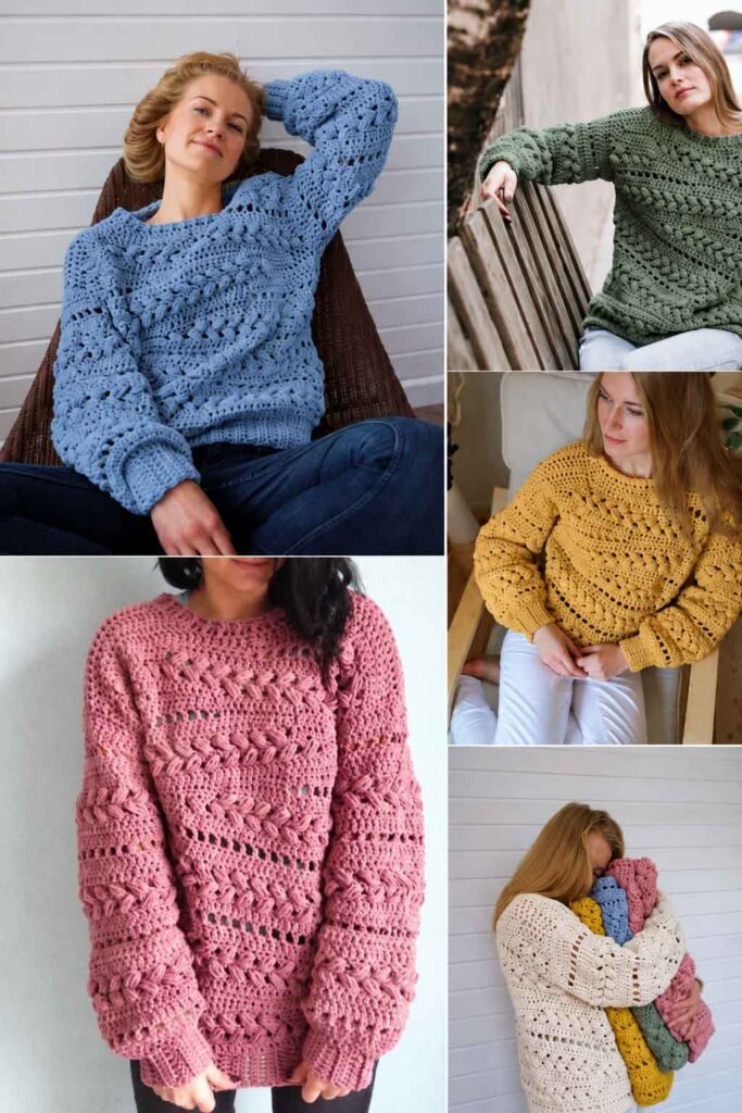 Sensum Sweater Crochet Pattern