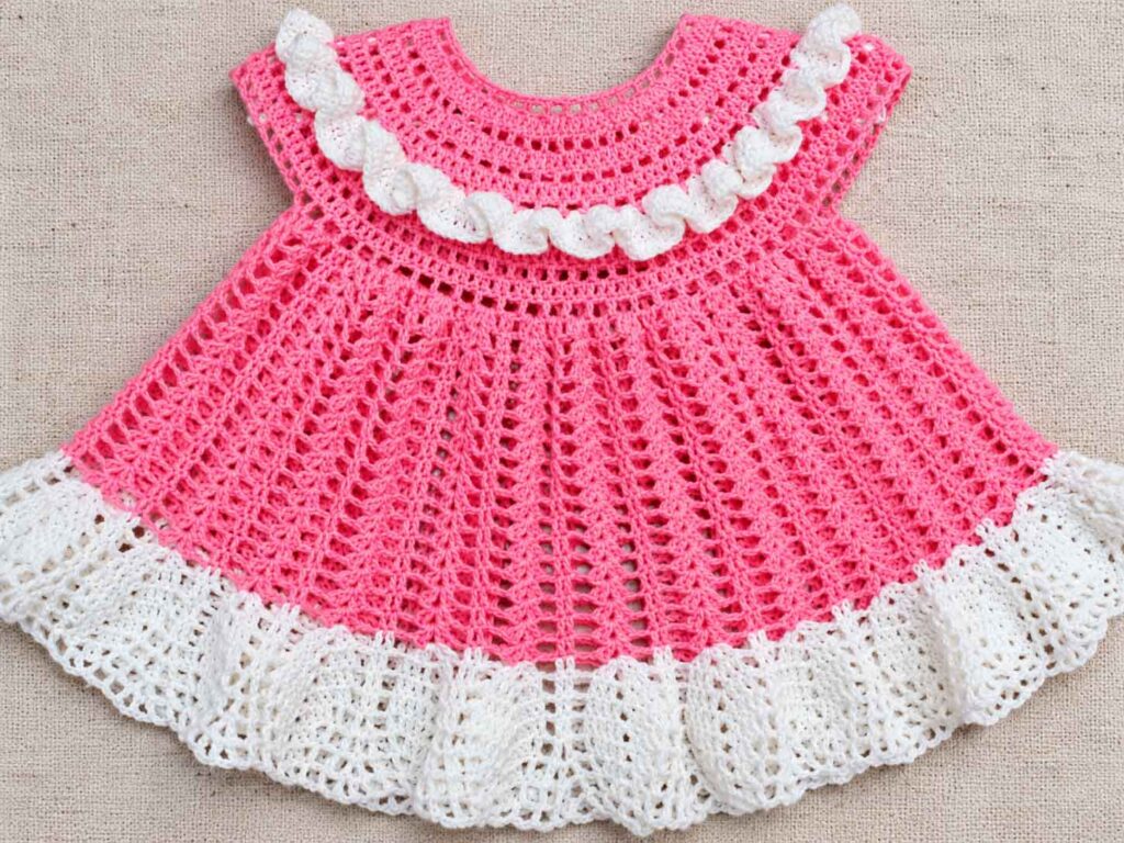 Sweet Pineapple Baby Dress Crochet Pattern