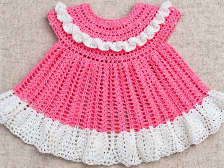 Sweet Pineapple Baby Dress Crochet Pattern