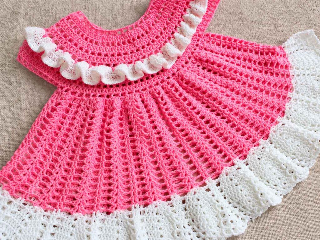 Sweet Pineapple Baby Dress Crochet Pattern