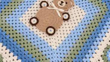 Teddy Bear Blanket Crochet Pattern